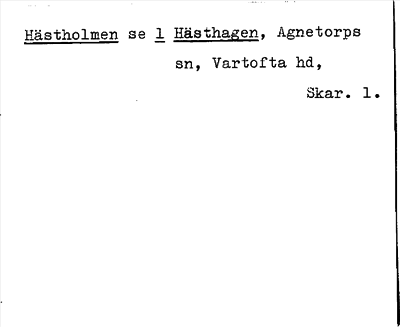 Bild på arkivkortet för arkivposten Hästholmen, se 1 Hästhagen