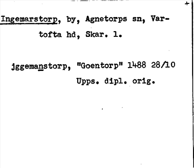Bild på arkivkortet för arkivposten Ingemarstorp