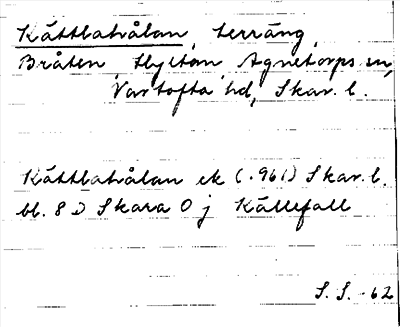 Bild på arkivkortet för arkivposten Kättlahålan