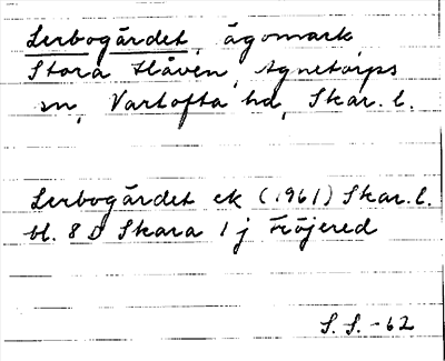 Bild på arkivkortet för arkivposten Lerbogärdet