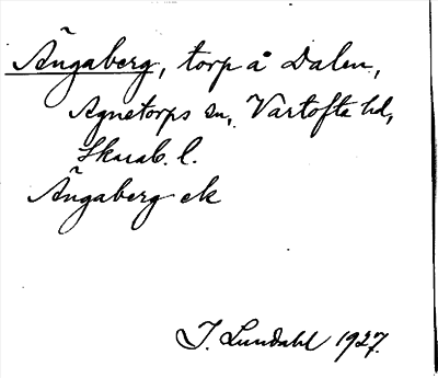 Bild på arkivkortet för arkivposten Ängaberg