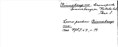 Bild på arkivkortet för arkivposten *Binnebergs mo