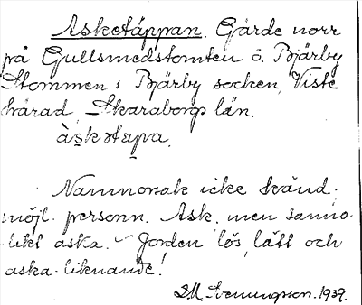 Bild på arkivkortet för arkivposten Asketäppan