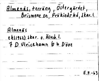 Bild på arkivkortet för arkivposten Almenäs