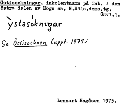 Bild på arkivkortet för arkivposten Östisockningar se Östisocknen
