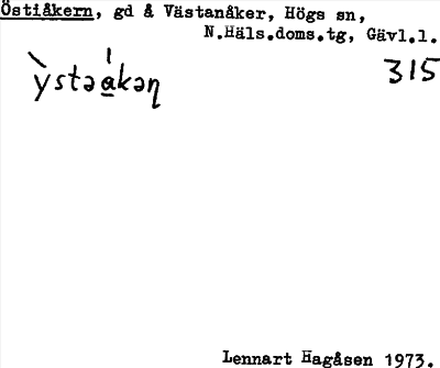 Bild på arkivkortet för arkivposten Östiåkern