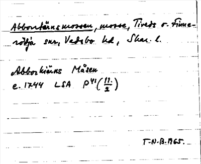 Bild på arkivkortet för arkivposten Abborrtärnsmossen