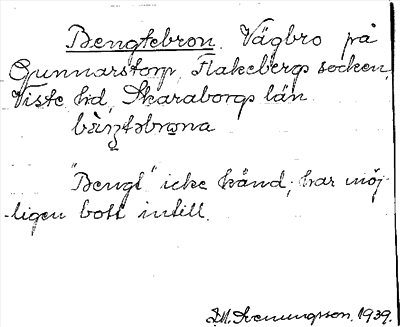 Bild på arkivkortet för arkivposten Bengtebron
