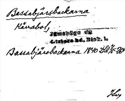 Bild på arkivkortet för arkivposten Bassabjärsbackarna