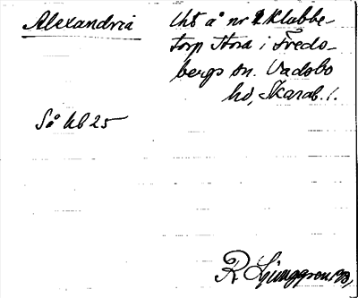 Bild på arkivkortet för arkivposten Alexandria