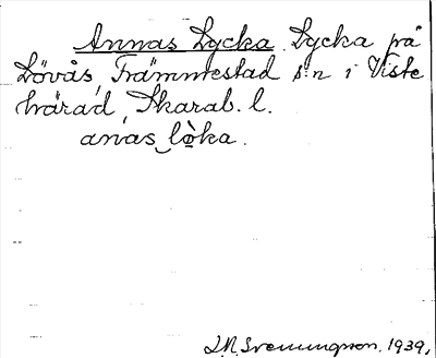 Bild på arkivkortet för arkivposten Annas Lycka