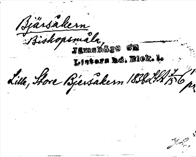 Bild på arkivkortet för arkivposten Bjärsåkern