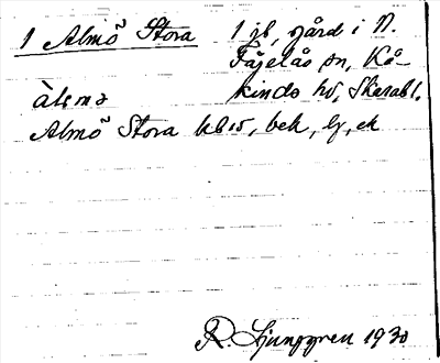 Bild på arkivkortet för arkivposten Almö, Stora