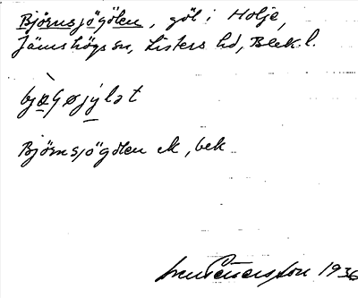 Bild på arkivkortet för arkivposten Björnsjögölen