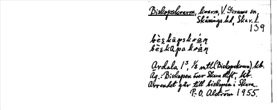 Bild på arkivkortet för arkivposten Biskopskvarn