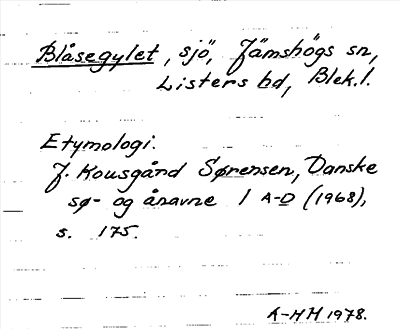 Bild på arkivkortet för arkivposten Blåsegylet