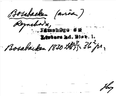 Bild på arkivkortet för arkivposten Bosabacken