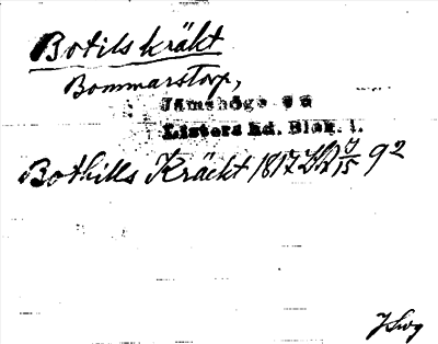 Bild på arkivkortet för arkivposten Botilskräkt