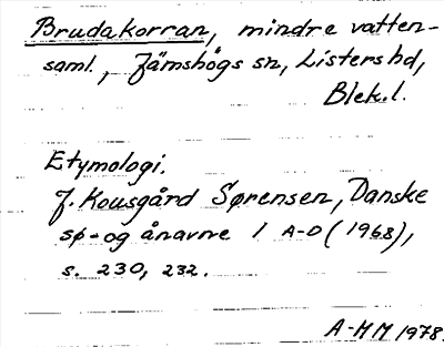 Bild på arkivkortet för arkivposten Brudakorran