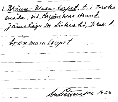 Bild på arkivkortet för arkivposten Bränn-Masa-torpet