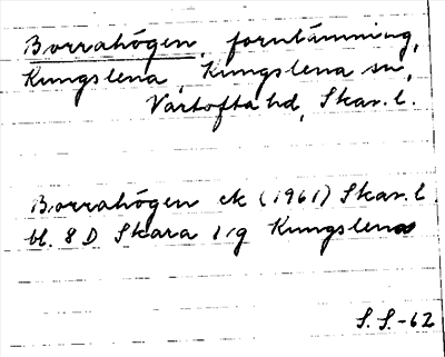 Bild på arkivkortet för arkivposten Borrahögen