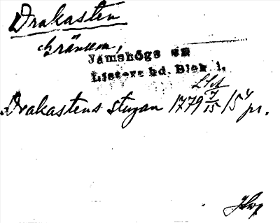 Bild på arkivkortet för arkivposten Drakasten