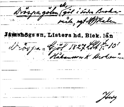 Bild på arkivkortet för arkivposten Dröspagölen