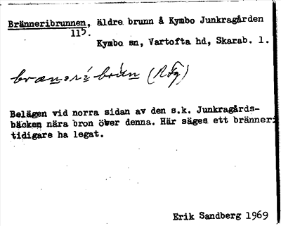 Bild på arkivkortet för arkivposten Bränneribrunnen