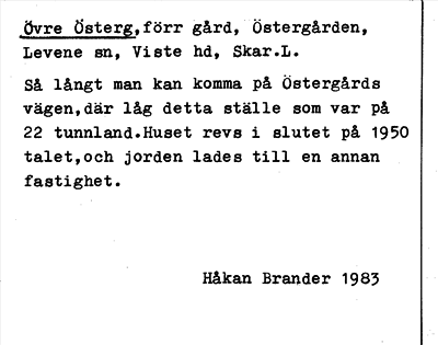 Bild på arkivkortet för arkivposten Övre Österg.
