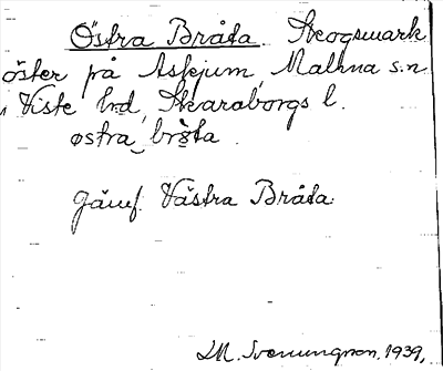 Bild på arkivkortet för arkivposten Östra Bråta