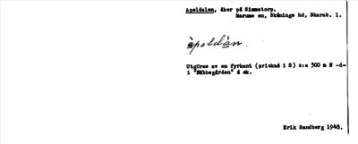 Bild på arkivkortet för arkivposten Apeldalen