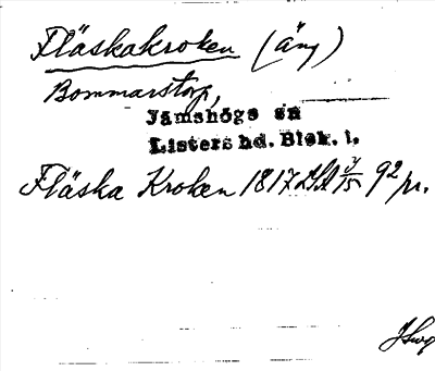 Bild på arkivkortet för arkivposten Fläskakroken