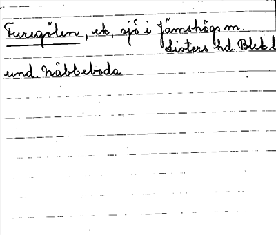 Bild på arkivkortet för arkivposten Furegölen