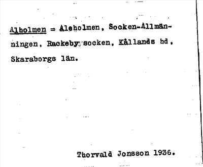 Bild på arkivkortet för arkivposten Alholmen = Aleholmen