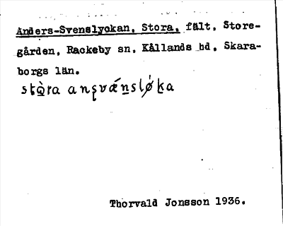 Bild på arkivkortet för arkivposten Anders-Svenslyckan, Stora