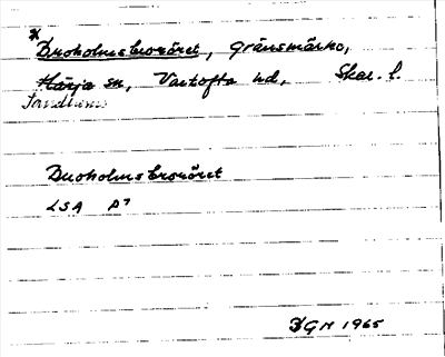 Bild på arkivkortet för arkivposten *Broholmsbroröret