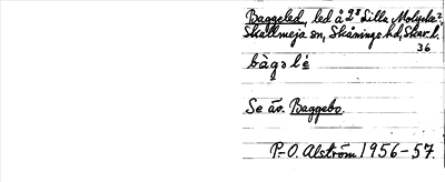 Bild på arkivkortet för arkivposten Baggeled