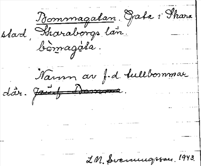 Bild på arkivkortet för arkivposten Bommagatan