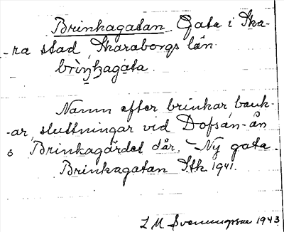 Bild på arkivkortet för arkivposten Brinkagatan