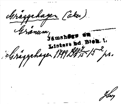 Bild på arkivkortet för arkivposten Gräggehagen
