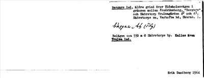 Bild på arkivkortet för arkivposten Bergars led
