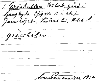Bild på arkivkortet för arkivposten Gräshallen
