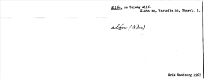 Bild på arkivkortet för arkivposten Allén, se Saleby allé