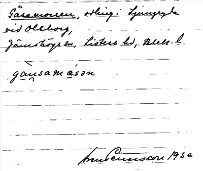 Bild på arkivkortet för arkivposten Gåsamossen