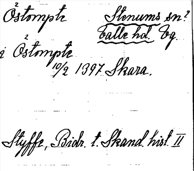 Bild på arkivkortet för arkivposten Östompte