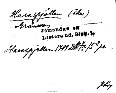 Bild på arkivkortet för arkivposten Haraspjällen