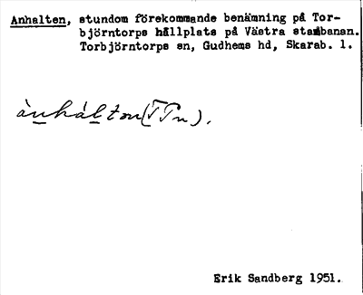 Bild på arkivkortet för arkivposten Anhalten