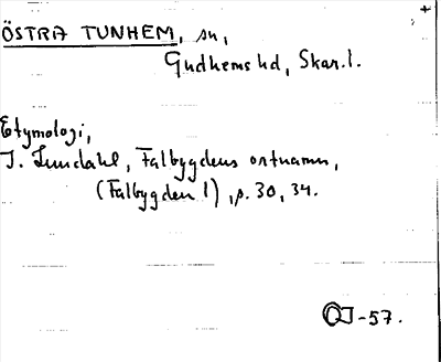 Bild på arkivkortet för arkivposten Östra Tunhem
