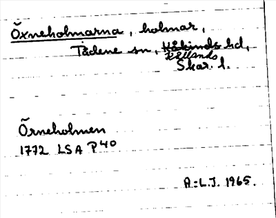Bild på arkivkortet för arkivposten Öxneholmarna