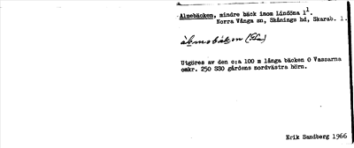 Bild på arkivkortet för arkivposten Almabäcken